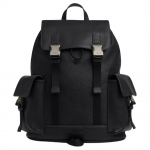 Coach Clark 33 T&otilde;mblukuga ja pandlaga nahast seljakott Suur unisex-seljakott Must CCF89-QBBK Basic Set (Bag+Dust Bag)