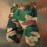 Meeste suvised laiad vabaaja kamuflaažiga t&ouml;&ouml;shortsid, suure suurusega mitmetaskulised keskmise pikkusega p&uuml;ksid ilma v&ouml;&ouml;ta L armee roheline v&auml;rv