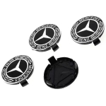 Mercedes Benzi jaoks 4 tk 75 mm Mercedes benzi AMG C E S GLE CLC klassi W204 W203 W205 W124 W221 Auto Ratta Keskkatte Hubi Katted