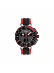 Tissot Racing Series kvartsmehhanismiga, 100m veekindel meeste k&auml;ekell, terav raam, 44,5mm must sihverplaat, roostevabast terasest korpus, T111.417.27.441.00 must