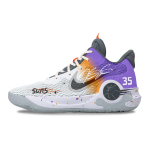 Nike KD Trey 5 IX Basketball Shoes Unisex Mid top Gray/Orange/Purple/White/Black CW3402-011(Team529-) 40.5
