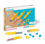 Makedo Discovery T&ouml;&ouml;riistakast Pappkonstruktsiooni t&ouml;&ouml;riist vanusele 5+ 126-osaline t&ouml;&ouml;riistakomplekt keskmise suurusega Mitmek&uuml;lgne maskide loomiseks lab&uuml;rindid Ideaalne loominguline m&auml;ng kodu
