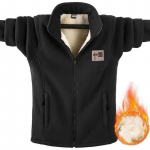 Polari fliisjakk Meeste paks sviiter Meeste mugav puuvillane fliis lahtine suur s&uuml;gis- ja talvine Polari fliisjakk M