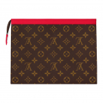 Louis Vuitton Pochette Voyage Monogram L&otilde;uend Nahk Tualett-kott Meeste kotid Karmiinpunane M82857 Basic Set (Bag+Dust Bag)