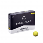 Snell Golf PRIME Ehtne Jaapani Toode Heakskiidetud Pall 2024 Uus Mudel Ainult Veebis Saadaval Punkt 3.0 (1 tosin) - USGA/R&A (Kollane)
