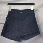 Naiste Mood Denim Mini Skort Rave Street Wrap Stretch Ebaregulaarne A-joon Skinny Cargo Jean Shorts Mujer 2XL