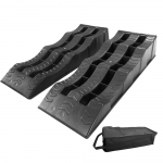 Kaasaskantavad haagismajade tasanduskaldteed 2tk 3-astmelised matkaautode tasandusplokid libisemisvastased haagise t&otilde;kiskingad Lisad s&otilde;idukitele must