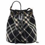 Burberry ruuduline n&ouml;&ouml;riga kott, must-beež ruuduline l&otilde;uend nahkdetailidega crossbody k&auml;ekott, disaineri &otilde;lakott igap&auml;evaseks kandmiseks, reisimiseks 80950571 Basic Set (Bag+Dust Bag)