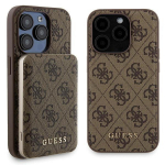 Kaitse&uuml;mbris iPhone 15 Pro jaoks Guess Hardcase MagSafe Pruun