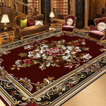 Euroopa stiilis punased vaibad elutuppa Luksuslik kodu sisustusvaip Suur suurus Libisemisvastane salongivaip Vannituba Imav vaip Kohandatav 60x90cm brown