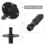 Keskmise ratta telg 4 suurust treeningratas Funktsionaalne metall 17mmx165mm