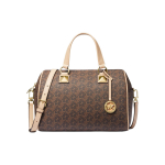 Michael Kors MK Grayson Logo T&otilde;mblukuga &Otilde;lakott Ristkorpuseline K&auml;ekott Keskmine Naiste k&auml;ekotid Tume-Pruun 30R4GGYS6B-BROWN Basic Set (Bag+Dust Bag)