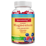 Magneesium (magneesiumtsitraadina) 200 mg, 60 kummikommi pudeli kohta 60 Gummies red