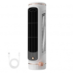 Vaikne tornventilaator, juhtmevaba laeventilaator, kaasaskantav konditsioneer, reguleeritava 3 kiirusega &otilde;hujahuti, USB-laetav personaalne jahutusventilaator autole, magamistuppu valge