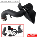 K&otilde;rge j&otilde;udlusega k&uuml;lma &otilde;hu sisselaskes&uuml;steemi komplekt 2015-2020 Volkswagen Golf GTi R 1.8T/2.0T jaoks Black piping with red filter