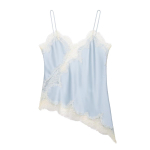 Euroopa ja Ameerika stiilis naiste kevadine pitsist plaastritega camisole Small white