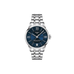 Tissot Dulur Seeria Automaatne Mehaaniline Liikumine Veekindel Kell 32 mm H&otilde;be-Sinine Tihvlikell Roostevabast Terasest Korpus Terasest K&auml;ev&otilde;ru T099.207.11.048.00 Regular Watch Box,Silver Blue Watch Dial