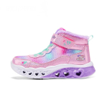 Skechers Laste S&uuml;nteetilisest Nahast Mugavad Mitmek&uuml;lgsed Libisemiskindlad Vastupidavad Saapad Laste saapad Roosa 302677L-PKMT 33 pink