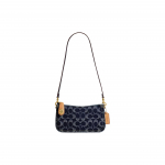 Coach Penn 21 &Uuml;lemine t&otilde;mblukuga Sulgemine Signature Denim Hobo Kott V&auml;ikesed Naiste Kotid Sinine CR688-B4BL Basic Set (Bag+Dust Bag)