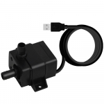 &Uuml;livaikne 5V USB V&auml;ike Pump 120L/H Mini Sukeldatav Kodune Veepump Kalakasvatuspaaki Purskkaevuks Tiigi Akvaariumi must