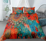 K&auml;simaalitud L&otilde;vi Kuldne Voodipesukomplekt King Queen Double Full Twin Single Suuruses Voodipesu Komplekt US Twin(172x218cm)