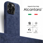 Ehtne Alcantara &uuml;mbris IPhone 15 16 17 Pro Max Plus Air jaoks Luksuslik magnetiline kate Nahast Magsafe telefoni&uuml;mbris 16 15 14 Pro Max jaoks For iPhone 14 Pro sinine
