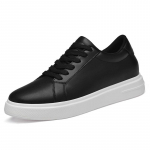 Uued K&otilde;rgust Suurendavad Kingad Meestele 6 8 10cm N&auml;htamatud Lifti Tennised Valge Nahk Spordi Zapatillas De Hombre Suur Suurus 45 37 must