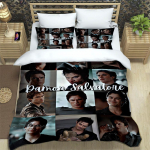 The Vampire Diaries Damon Salvatore Voodipesukomplektid peen vooditarvete komplekt tekikott vooditekkide komplekt voodipesu s&uuml;nnip&auml;evakingitus 135x200cm