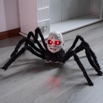 Animatrooniline Nukupea &Auml;mblik Liikumisaktiveeritavad Helendavad Silmad Helijuhtimine Halloweeni Hirmutav K&auml;ivitatav M&auml;nguasi Kummitumaja Rekvisiit One Size must