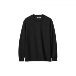 Uniqlo U seeria SS24 &Uuml;hev&auml;rviline Basic Pikkade varrukatega T-s&auml;rk Meeste topid Must 465193-09 S