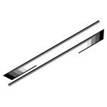 2 tk auto ukse k&uuml;ljekleebised Veekindlad PVC vin&uuml;&uuml;lkleebised Auto kere kujundus Dekoratsioonikleebised Tarvikud Land Cruiserile gray