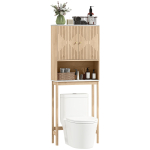 &Uuml;le-tualettruumi kapp, tualettruumi WC-hoiustamism&ouml;&ouml;bel kahekordse uksega kapiga, riiulitega, 66 x 25 x 168 cm, tamm 66 x 25 x 168 cm