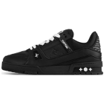 LOUIS VUITTON Tossud Nahast Paelad Madalad Stiilsed Rula Kingad Meeste Mustad 1AAREW 41