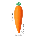 31cm hiigelsuur porgandi squishy m&auml;nguasi, &uuml;lipehme sensoorne n&auml;rimism&auml;nguasi stressi maandamiseks, suur pl&uuml;&uuml;sist &auml;revust rahustav kingitus t&auml;iskasvanutele lastele kontorisse orange