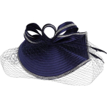 Fascinator M&uuml;ts Naistele Teepeoks Kokteil Peav&otilde;ru Tumesinine V&otilde;rk Pulmadeks Juukseehe 1920ndate Vintage Stiil Eriline S&uuml;ndmus Aksessuaar black