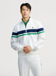 Sergio Tacchini M Kitsev&auml;rvi Colorblock Jooksusaali T&otilde;mblukuga Jakk (Valge) Whs/L white