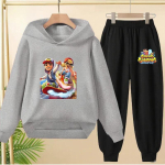 Kuum m&auml;ng Subway Surfers Kevad S&uuml;gis Mood Pullover Treening&uuml;likond 3-12 Aastat Poisid ja T&uuml;drukud T&auml;hetr&uuml;kk 2 tk Kapuutsiga Jakk+P&uuml;ksid 140 gray