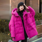 Lahtine kapuutsiga p&uuml;stjakk naistele Vabaaja parka mantel Soe mantel Lahtine mugav S&uuml;gis Talv One Size pink