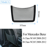 Autos istme seljatoe tasku paneeli kate sisekate Mercedes Benz A B V CLA GLB klassi Vito W245 W246 W247 W448 W176 W169 2008-2023 jaoks Model A 1PC black