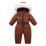 Baby Winter Jumpsuit Thicken Boys Suusakomplekt Mantel Soe Laste Jope Veekindel kapuutsiga Baby Girls Snowsuit 120cm punane