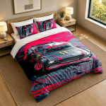 3-osaline voodipesukomplekt Monster Energy Pehme voodilina ja kaks padjap&uuml;&uuml;ri Kodu magamistoa kaunistus 180cmx210cm