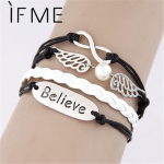 Vintage nahast Eiffeli torni Infinity Lucky Statement k&auml;ev&otilde;ru