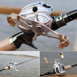 T&auml;ismetallist Baitcasting Reel 9+1BB 7:1 Baitcasting Kalastusrullid Soolases vees Baitcaster p&uuml;&uuml;girullid Left Hand