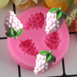 Silikoonvorm Viinamarjad 3D k&auml;sit&ouml;&ouml; seebivormid Fondant koogi kaunistusvormid &scaron;okolaadi kommivormid roosa