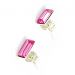 Les Tr&eacute;sors De Lily [F3933] - Brillants Rectangle Rose Argent Heleroosa