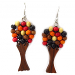 Les Tr&eacute;sors De Lily [K6493] - Boucles Cr&eacute;ateur 'Coloriage' marron orange (arbre) pruun