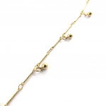 Les Tr&eacute;sors De Lily [M8871] - Bracelet Plaqu&eacute; Or 'Billes ' dor&eacute; - 3 mm kuld