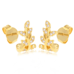Les Tr&eacute;sors De Lily [R0689] &ndash; kullatud k&otilde;rvar&otilde;ngad 'Epi d'Or', kuldsed valged (nisuk&otilde;rv) - 11x6 mm valge
