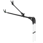 1,5 m/2,1 m reguleeritav &otilde;ngeritv, maapinnaga sisestatud statiivi kronstein, metallist venitusvarraste kalastusaluse hoidik 2.1m must