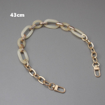 Uus mood naiste k&auml;ekoti aksessuaaride kett Roosa pruun merevaigukollane akr&uuml;&uuml;lvaigust kett Luksuslik rihm Naiste &otilde;lg armas sidurikett 43CM pruun